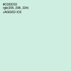 #CDEEE0 - Jagged Ice Color Image